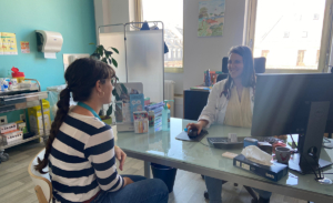 Consultation au centre d'examens de santé de la MGEN à Strasbourg.